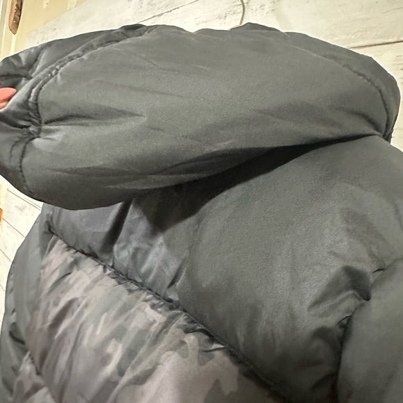 CB Sport Boys Black Puffer Camouflage Print Jacket - Picture 4 of 8